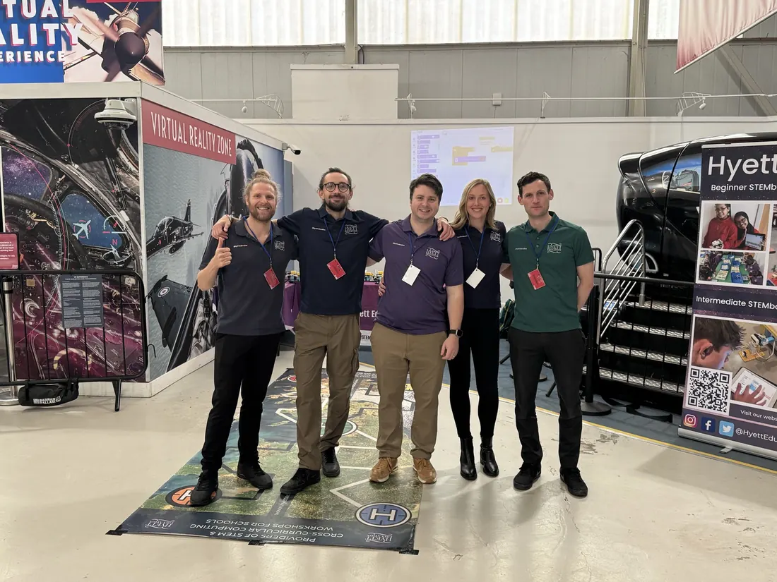 The Hyett Education team at the Forces in STEM stand at RAF Cosford